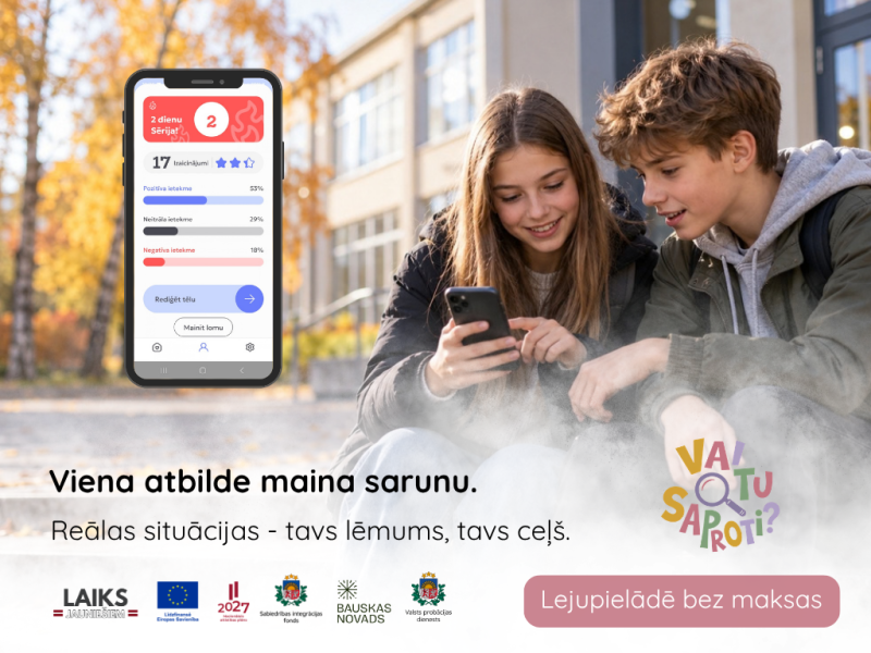 Lietotne “Vai Tu Saproti?” 