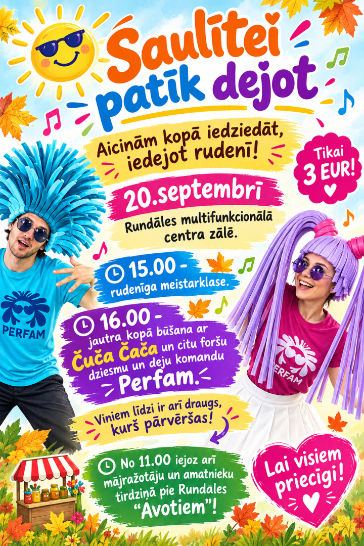 Saulītei patīk dejot
