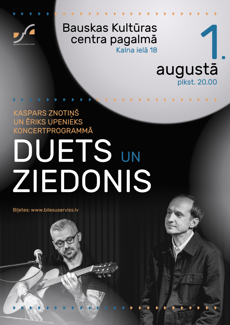 Koncertprogrammas "Duets un Ziedonis" afiša