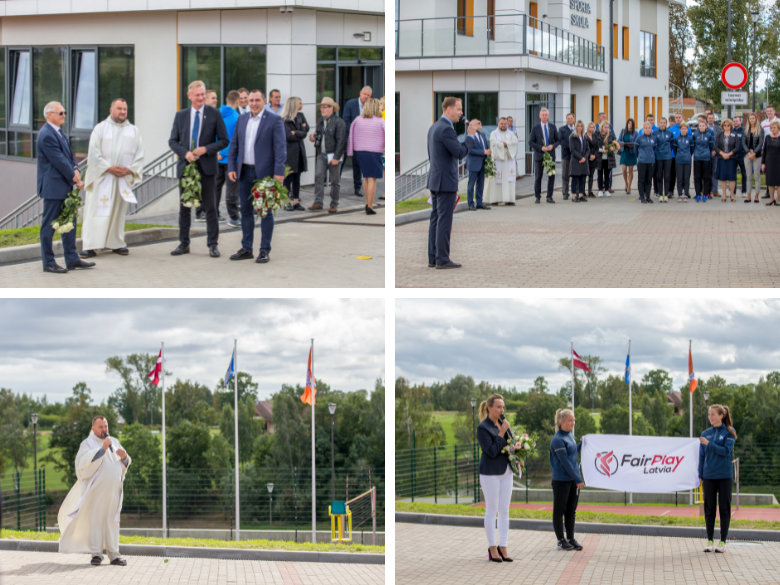 Oficiāli tiek atklāta jaunā Bauskas sporta halle