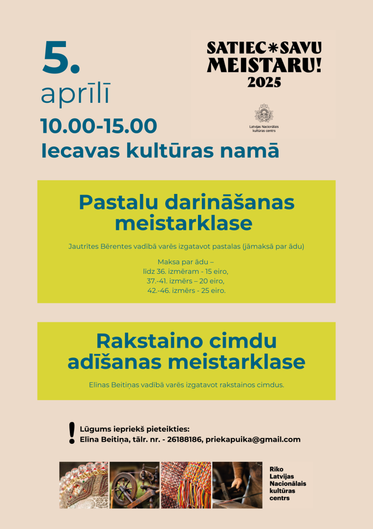 Satiec savu meistaru Iecavā 2025