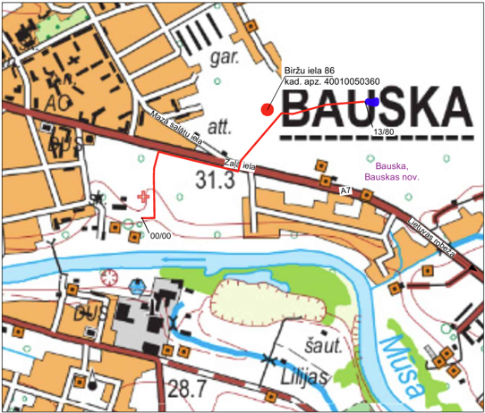 1.att. Būvobjekta novietojuma shēma Lidlauka teritorijā