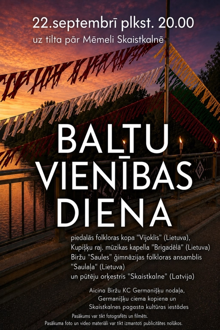 Baltu vienības dienas afiša
