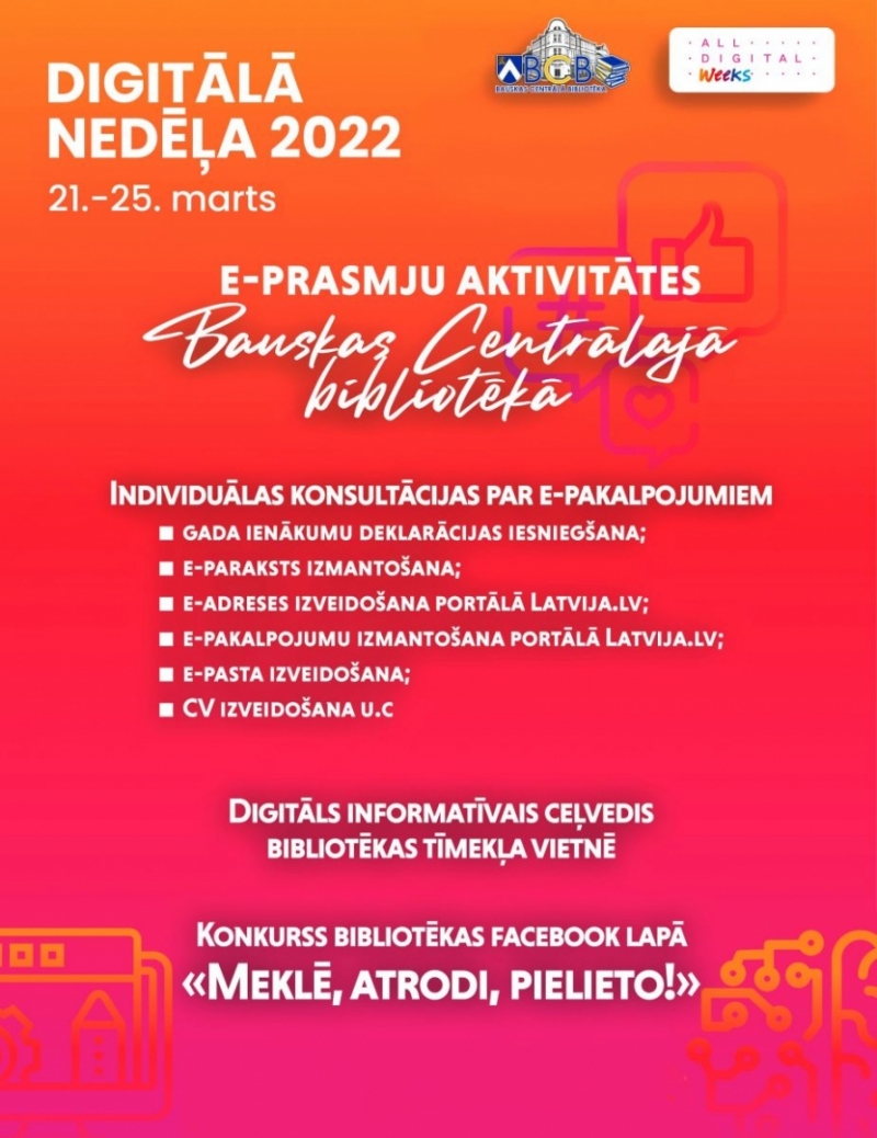 Digitālā nedēļa afiša
