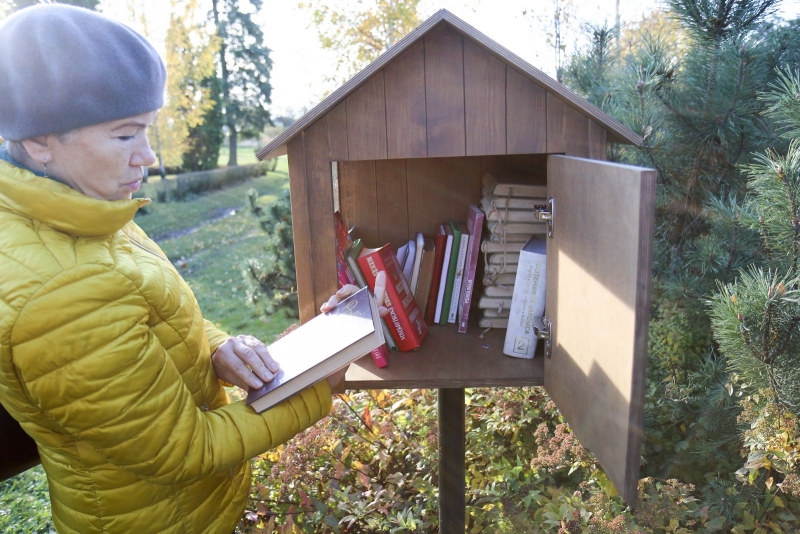 Lasāmdobums – grāmatu apmaiņas mājiņa Zorģos