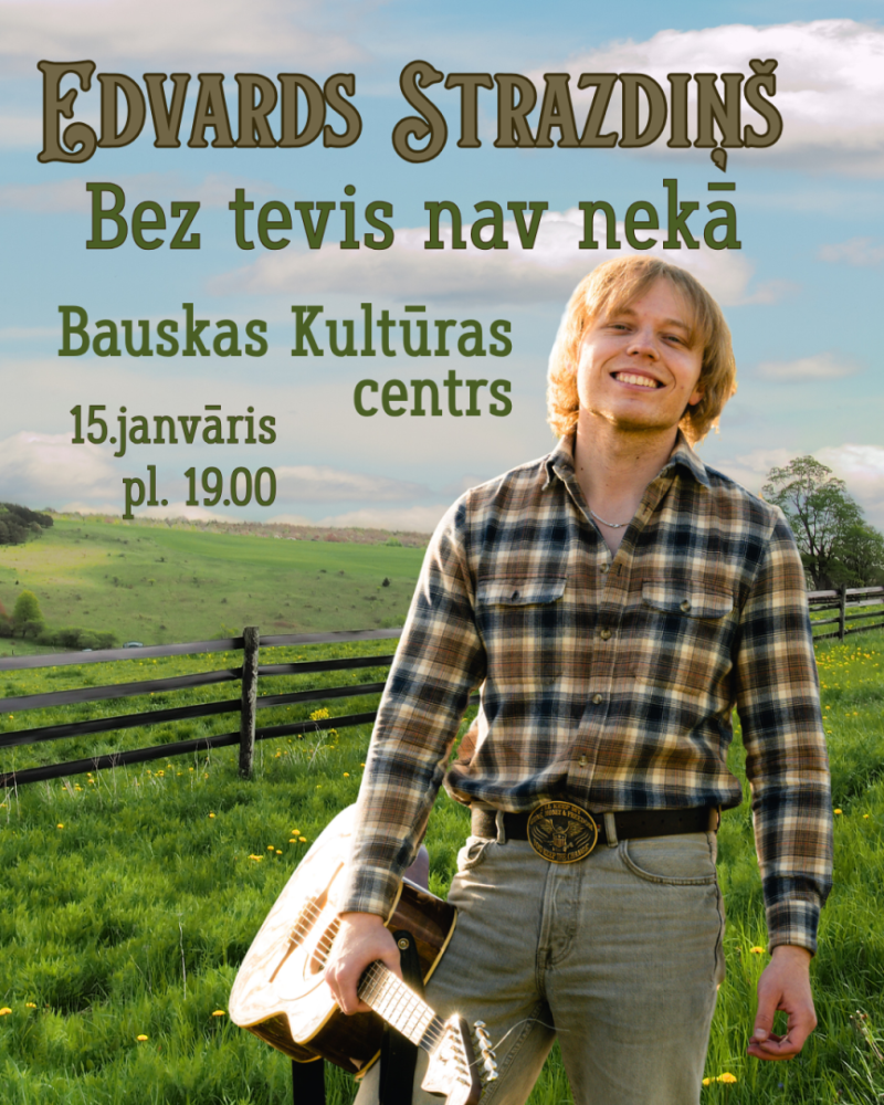 Edvarda Strazdiņa koncerta afiša