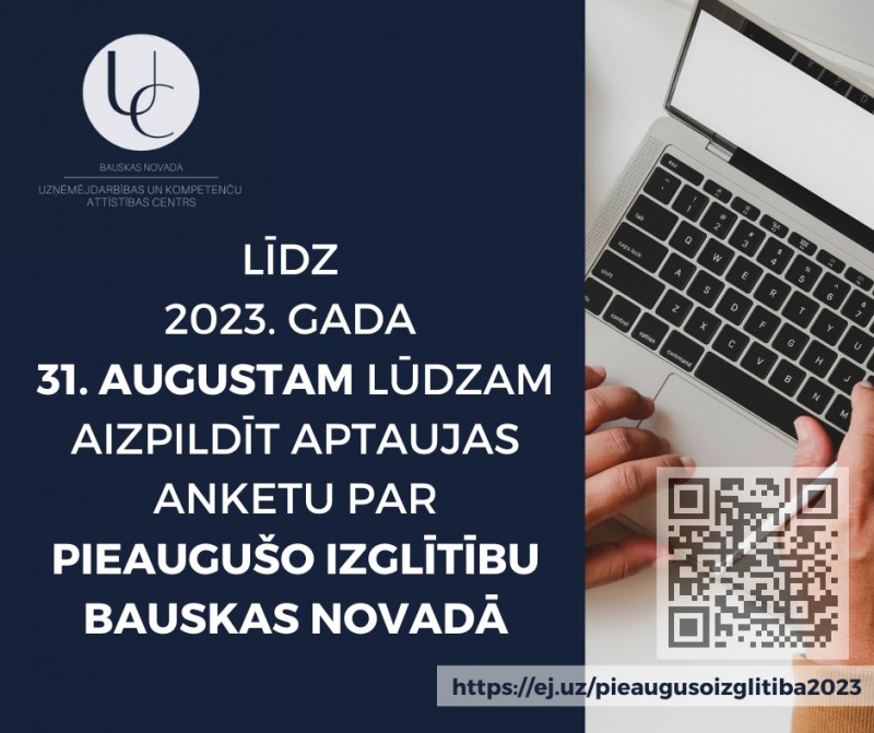 aicinājums aizpildīt anketu