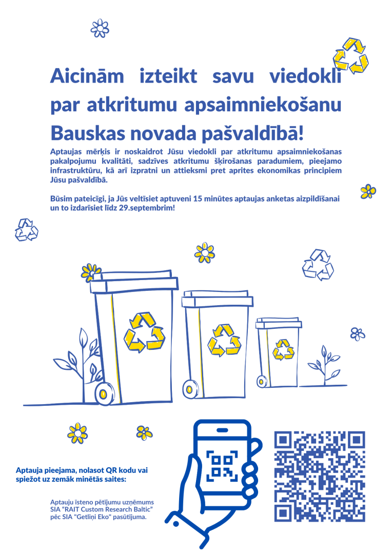 Aicina izteikt viedokli par atkritumu apsaimniekošanu