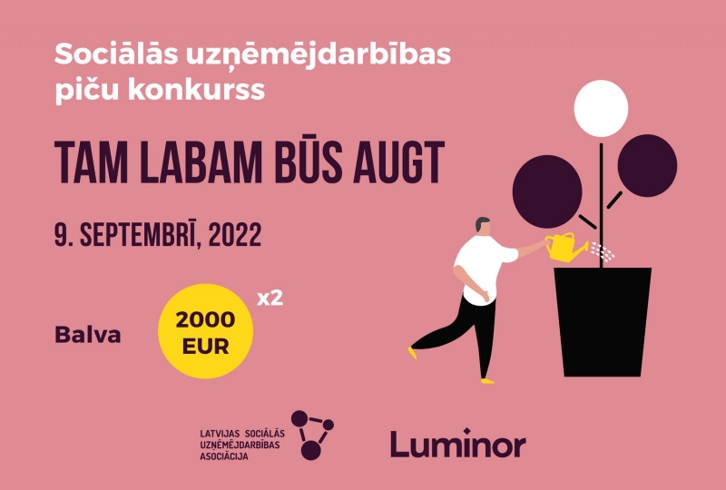 Izsludināta pieteikšanās sociālās uzņēmējdarbības konkursam
