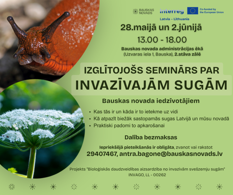Seminārs par invazīvajām sugām