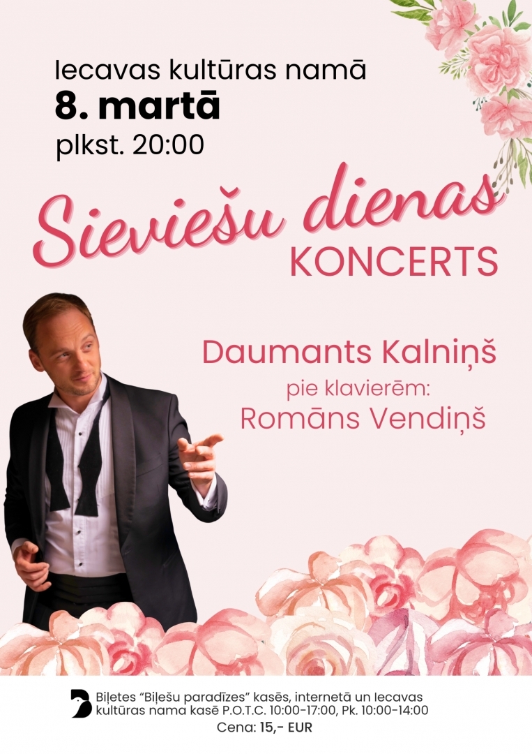 Sieviešu dienas koncerts ar Daumantu Kalniņu