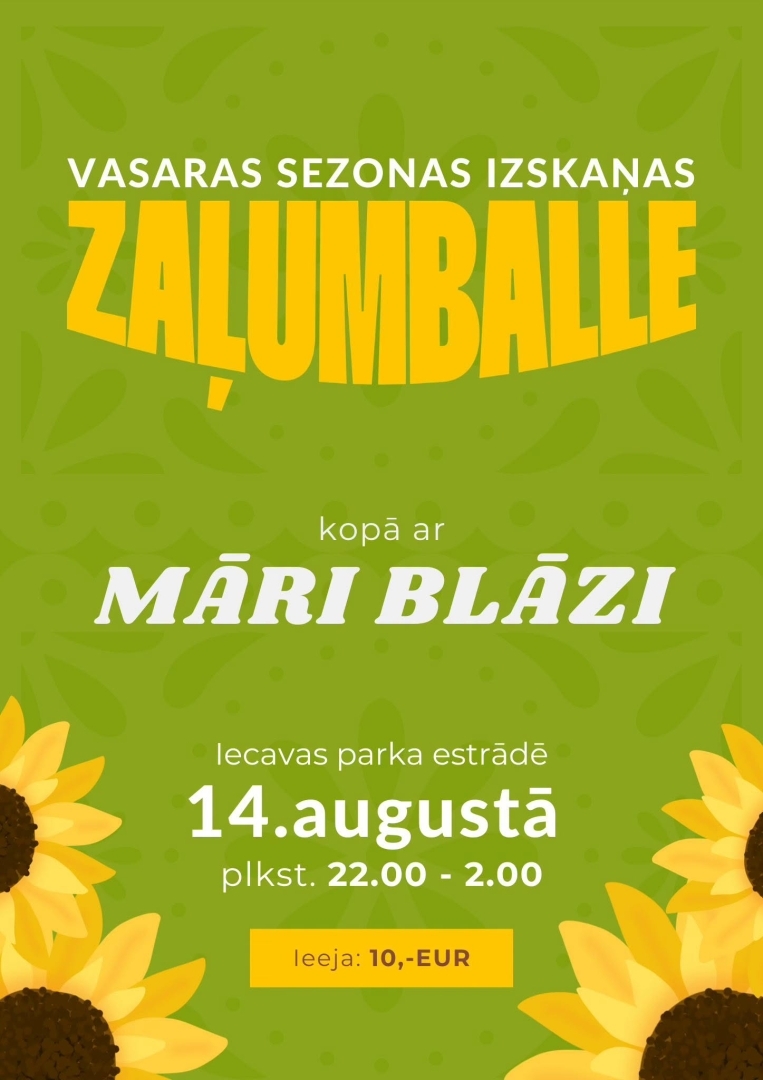 Zaļumballe kopā ar Māri Blāzi