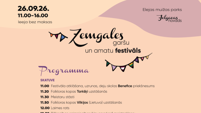 Zemgales festivāls 26-09-2026