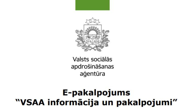 Izveidots jauns e-pakalpojums «VSAA informācija un pakalpojumi»