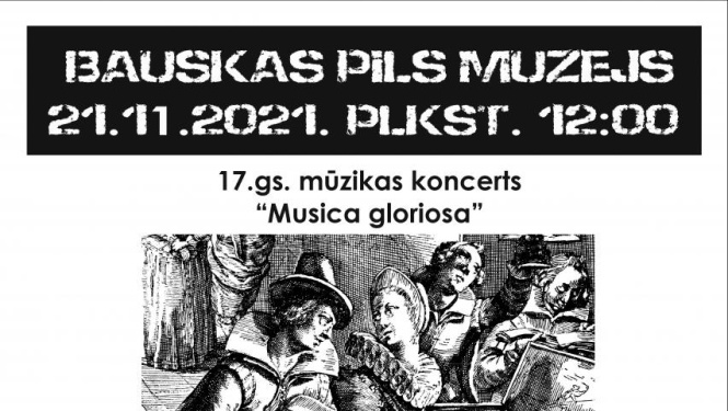 Bauskas pilī skanēs senās mūzikas koncerts „Musica gloriosa”