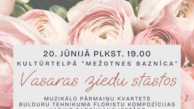 Vasaras ziedu stāstos