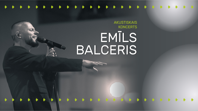 Emīla Balcera akustiskā koncerta afiša