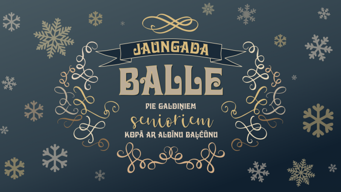 Jaungada balle senioriem Bauskas Kultūras centrā kopā ar muzikantu Albīnu Baļčūnu