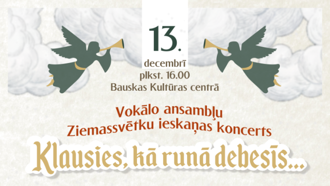 Vokālo ansambļu koncerta afiša