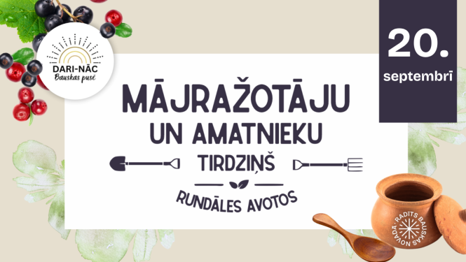 Mājražotāju tirdziņš pie Rundāles Avotiem