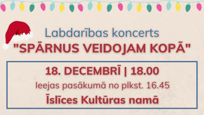 Jau otro gadu tiek organizēs labdarības koncerts "Spārnus veidojam kopā”.