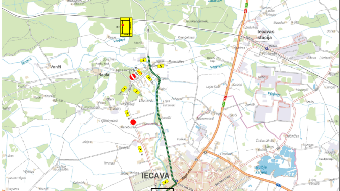 6-08 slēgs satiksmi Iecava-Raņķi