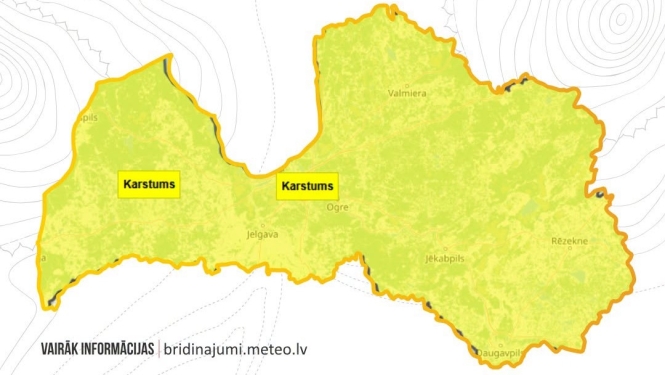 Karstuma vilnis tuvojas – rūpējies par savu drošību