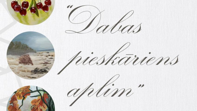 Bauskas Kultūras centra foajē izvietota Daces Okolovskas gleznu izstāde