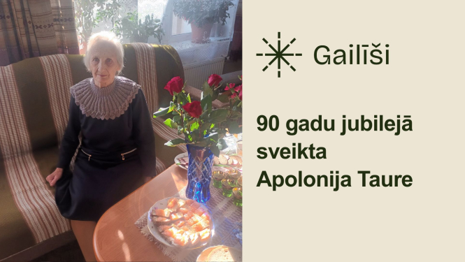 Skaistu 90 gadu jubileju atzīmēja Apolonija Taure Gailīšu pagasta Uzvarā