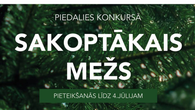 Organizē konkursu «Sakoptākais mežs»