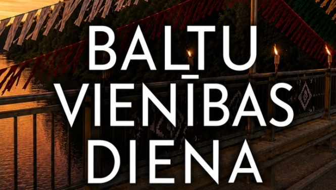 Baltu vienības dienas afiša