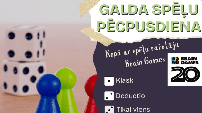 Galda spēļu pēcpusdiena