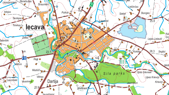 Iecavas karte