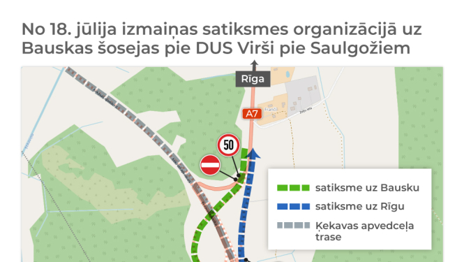 Izmaiņas satiksmē
