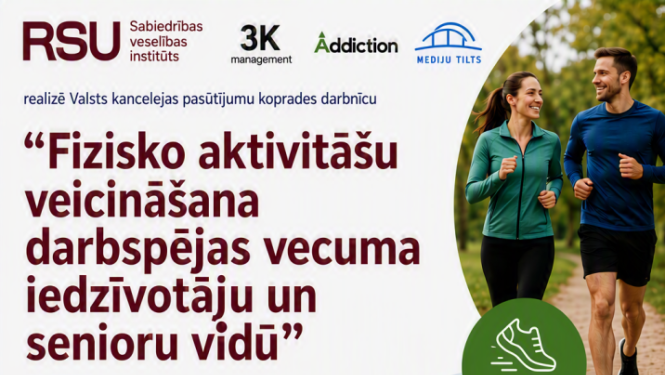 Bauskā norisināsies koprades darbnīca par fizisko aktivitāšu veicināšanu