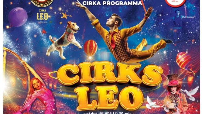 Latvijas ceļojošais cirks “LEO” 2024. gada 1. novembrī plkst. 19:00 Bauskas Kultūras centrā