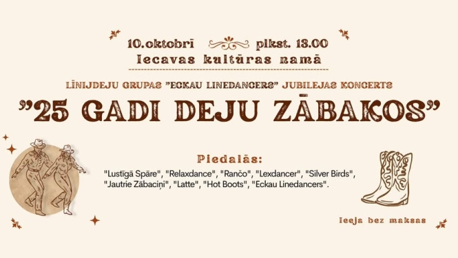 25 gadi deju zābakos