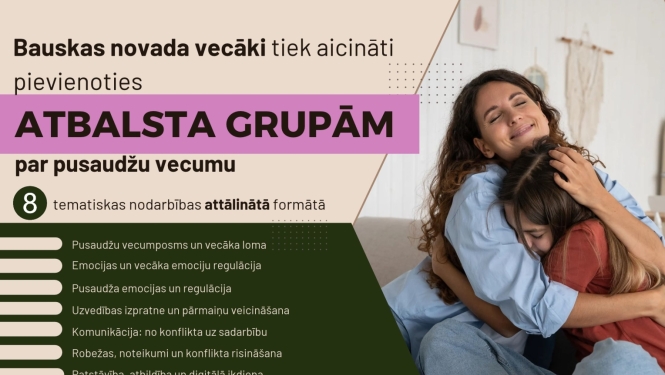 Bauskas novada vecāki aicināti pieteikties atbalsta grupai