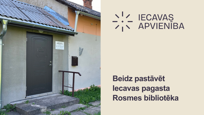 Beidz pastāvēt Iecavas pagasta Rosmes bibliotēka