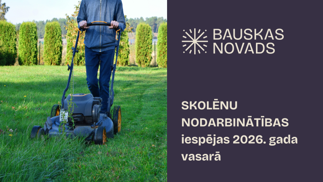 Skolēnu nodarbinātības iespējas 2026.gada vasarā