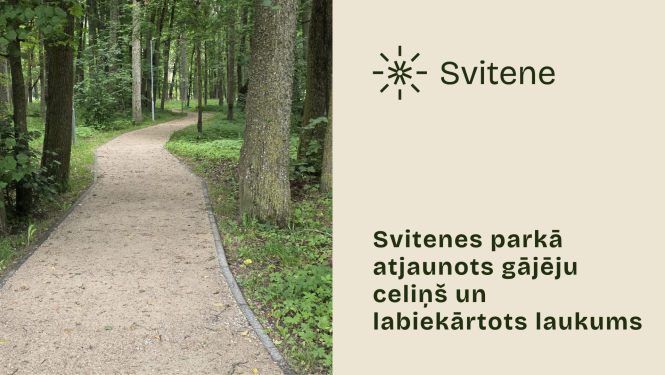 Svitenes parka gājēju celiņš