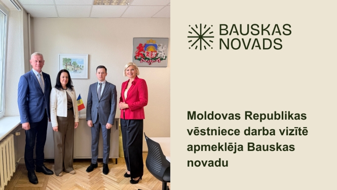 Moldovas Republikas vēstniece darba vizītē apmeklēja Bauskas novadu