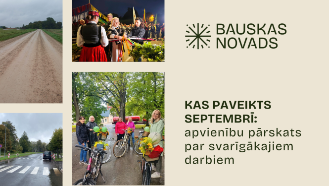 Apvienību pārskats par paveikto septembrī