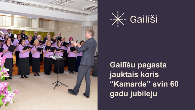 Draugu un atbalstītāju lokā jauktais koris “Kamarde” nosvinējis 60 gadu jubileju