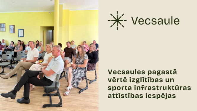 Vecsaules pagastā pārrunā izglītības un sporta infrastruktūras attīstības jautājumus