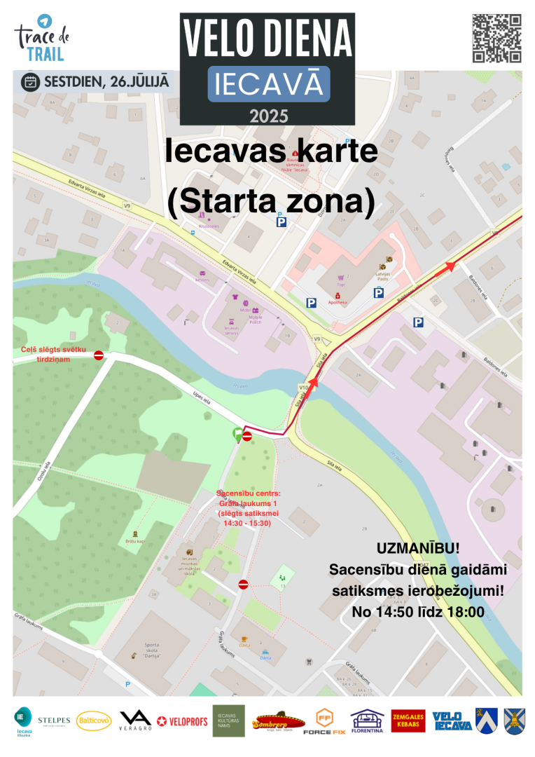 Satiksmes ierobežojumi starta zonā