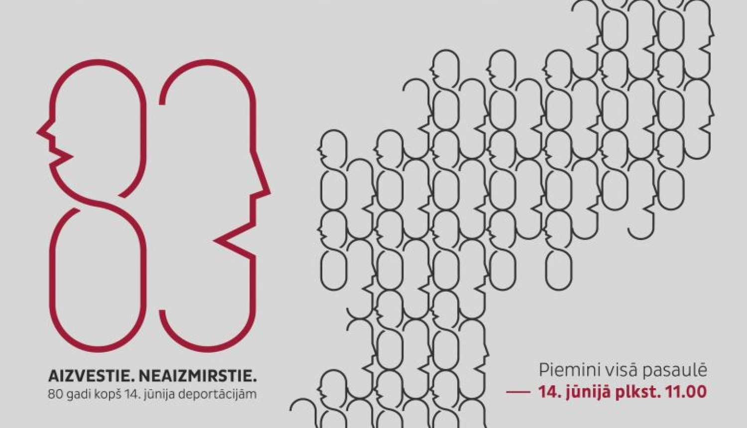 Pieminot Latvijas iedzīvotāju pirmās masu deportācijas 80. gadadienu, vienlaikus visā valstī notiks 1941. gadā izsūtīto iedzīvotāju vārdu lasījumi