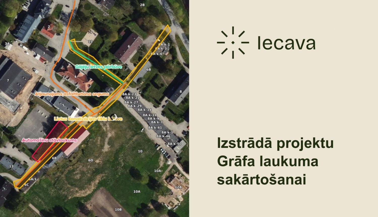 Noslēgts līgums par Grāfa laukuma pārbūves projekta izstrādi Iecavā 