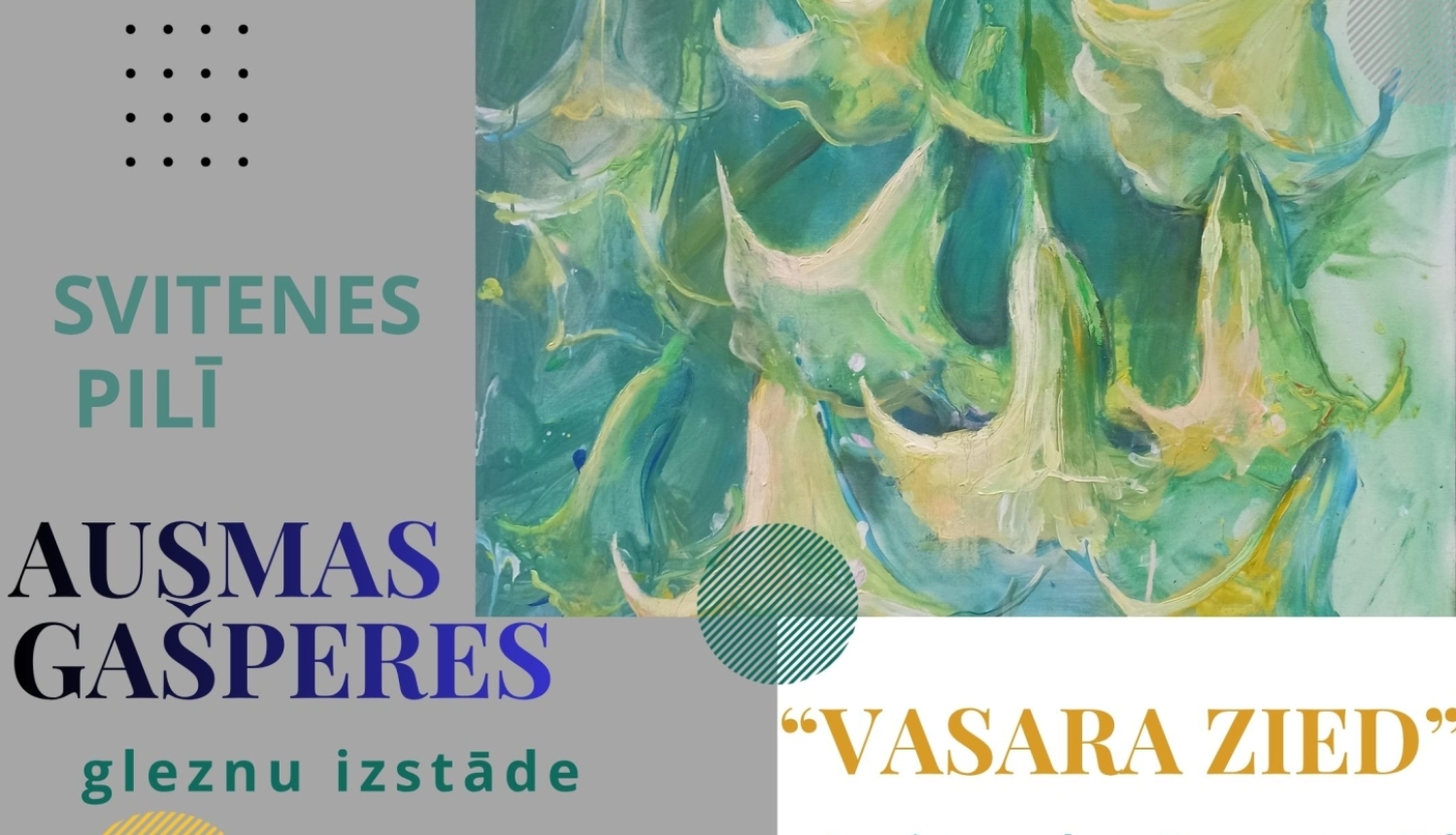 Ausmas Gašperes glzeznu izstāde