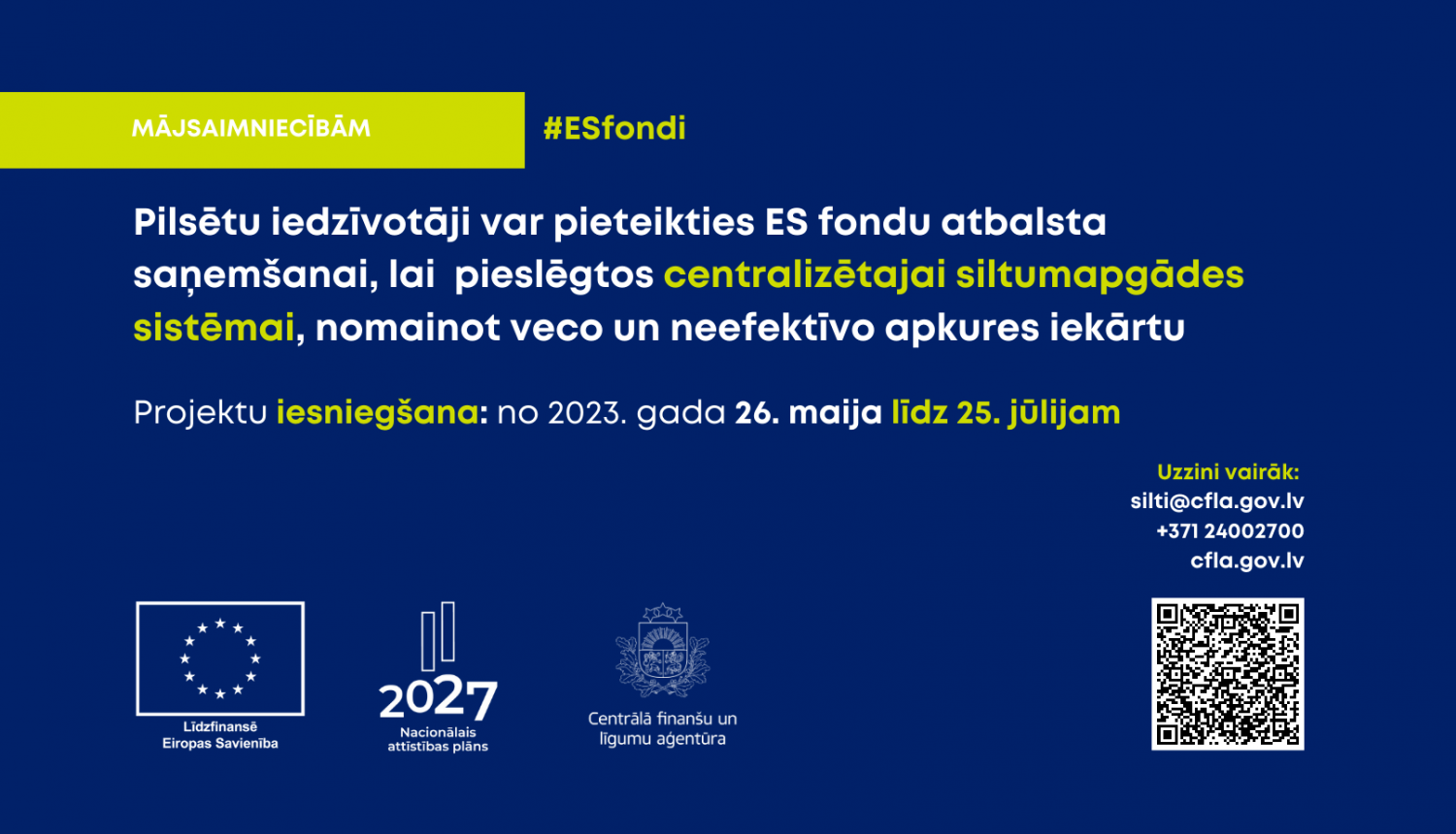 CFLA apkures projekts 2023